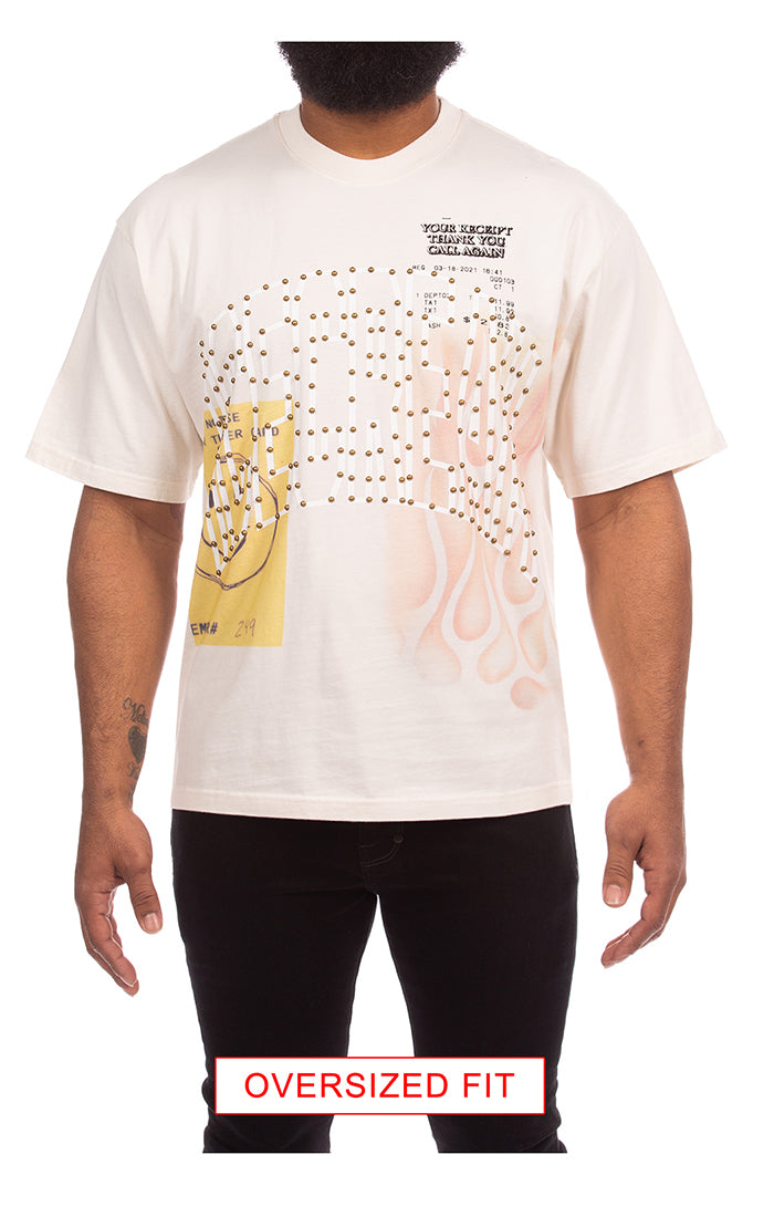 Icecream he hill ss knit (oversize) - White – view 2 of 2