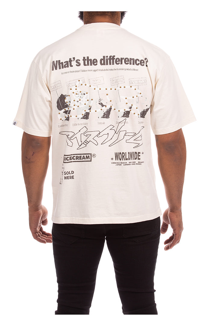 Icecream he hill ss knit (oversize) - White