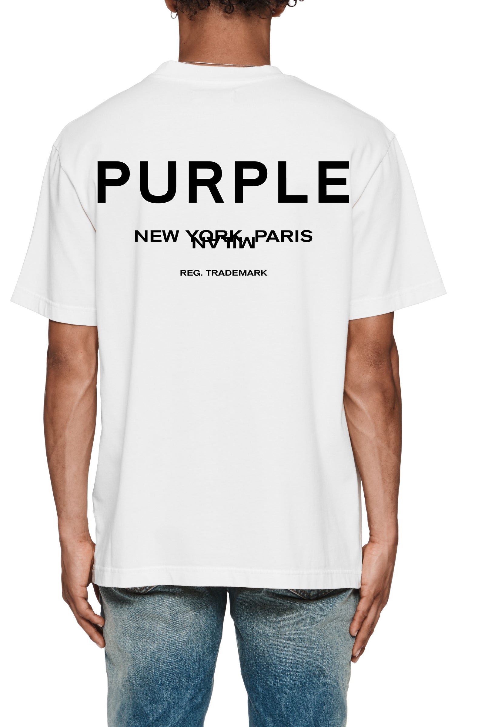 Purple Jeans Hwt Jersey Ss Tee - White – view 2 of 2