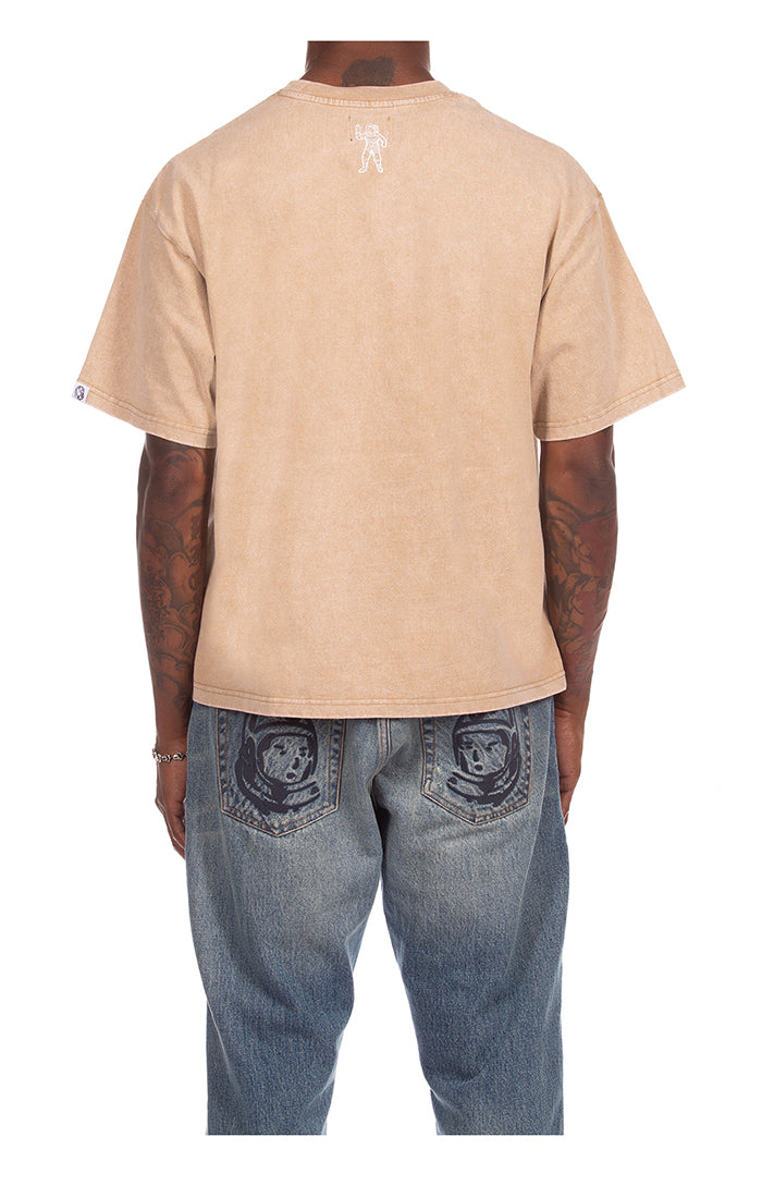 BB faded curve ss knit - Sesame