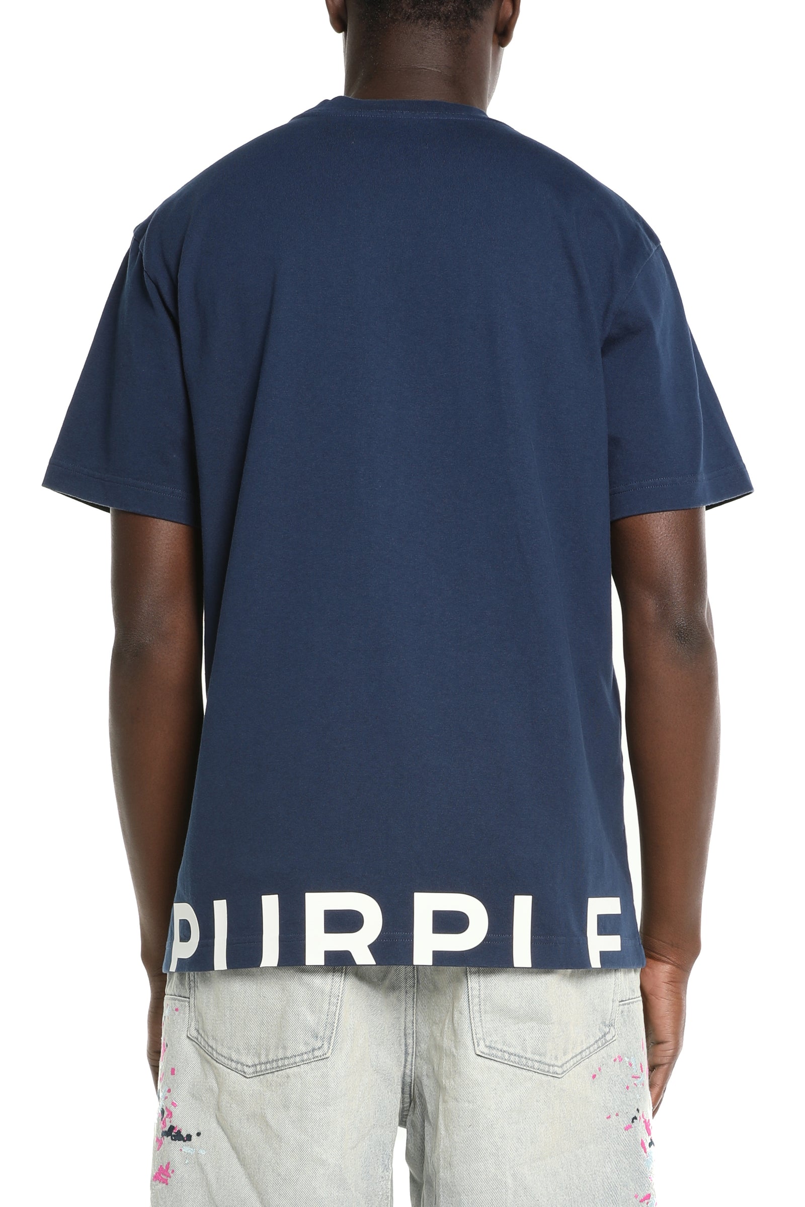 Purple Jeans Hwt Jersey Ss Tee - Navy – view 2 of 2
