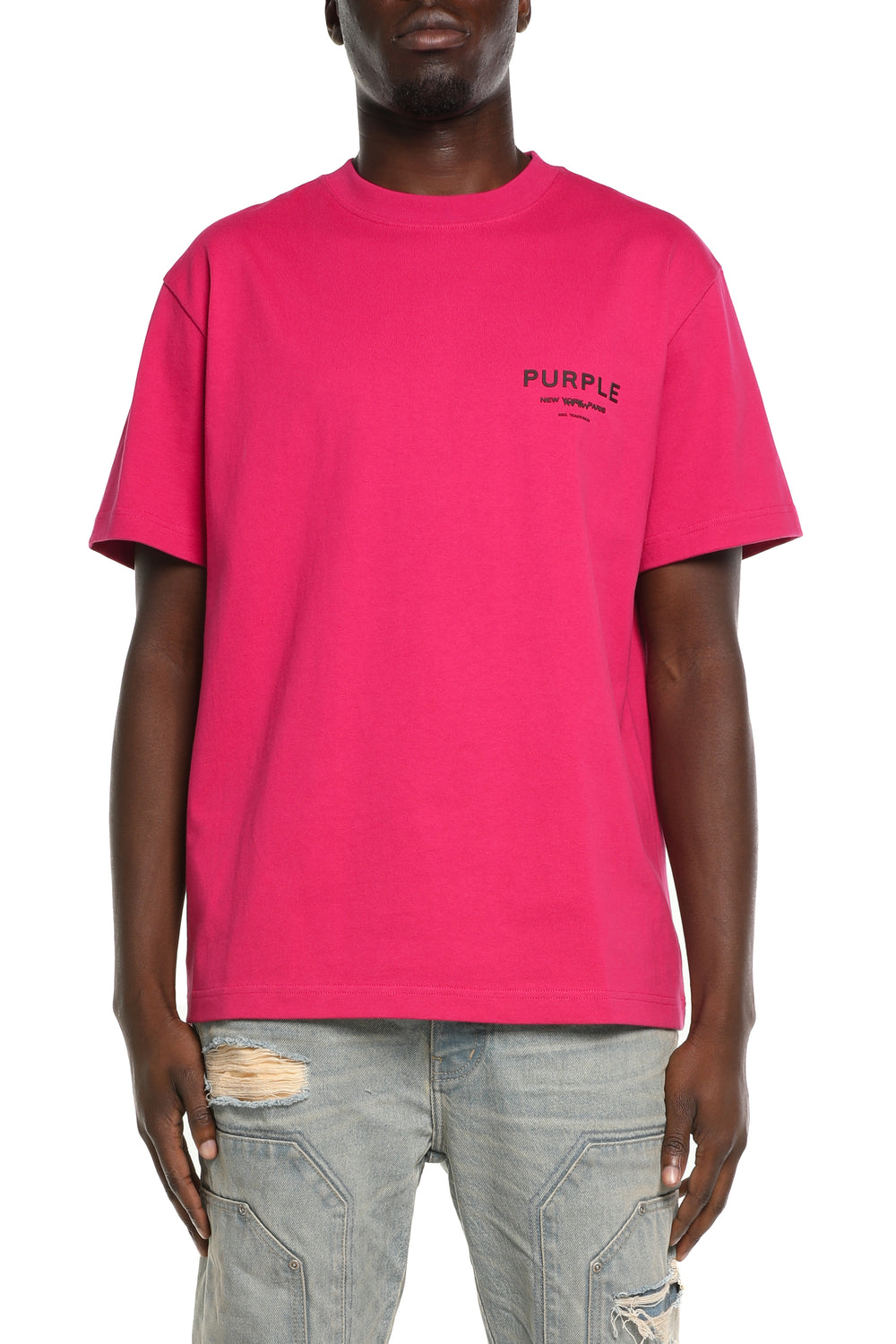 Purple Brand Heavyweight Jersey Tee in red – view 1 of 1