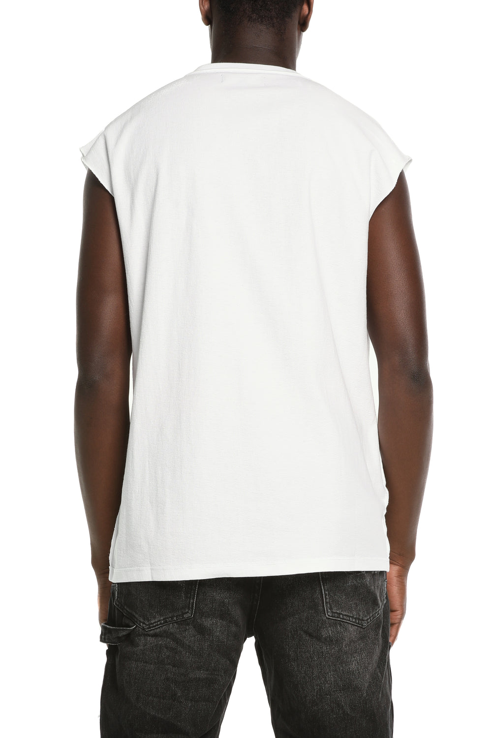 Purple Jeans Textured Sleeveless Tee - White – view 2 of 2
