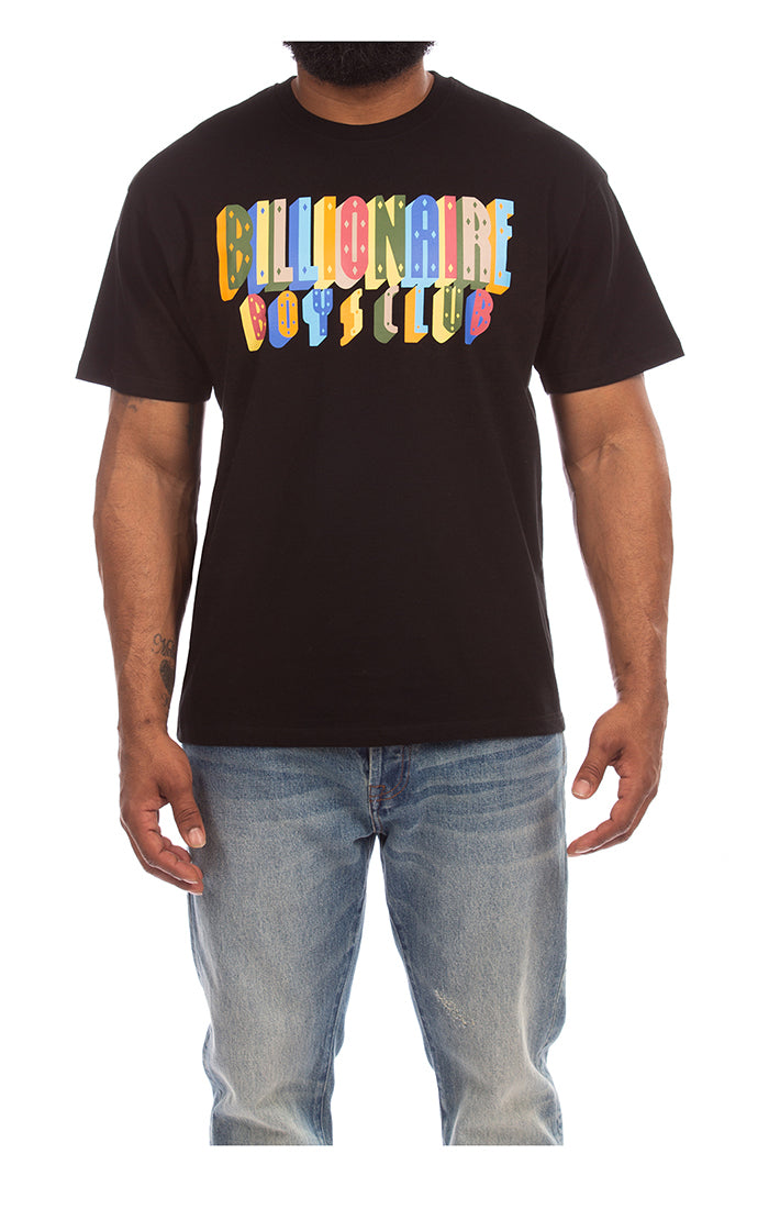 Billionaire Boys Club BB Prism Short Sleeve Tee Shirt in black – view 1 of 2