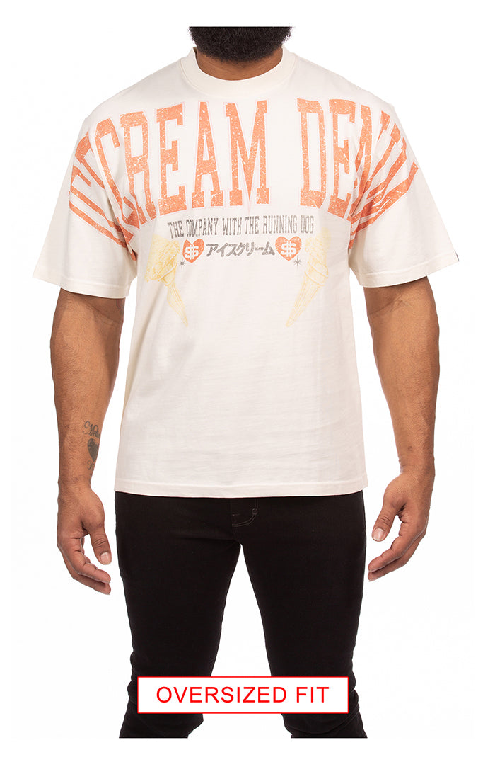 Icecream denim ss knit - Antique White