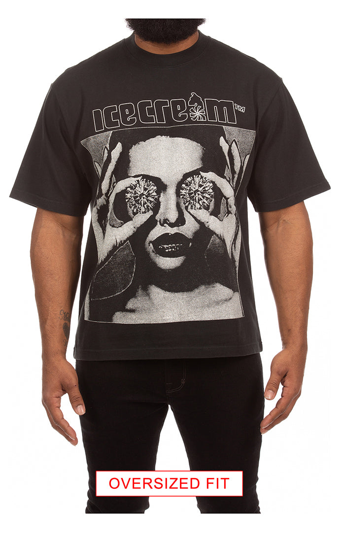 Icecream these eyes ss knit - Black