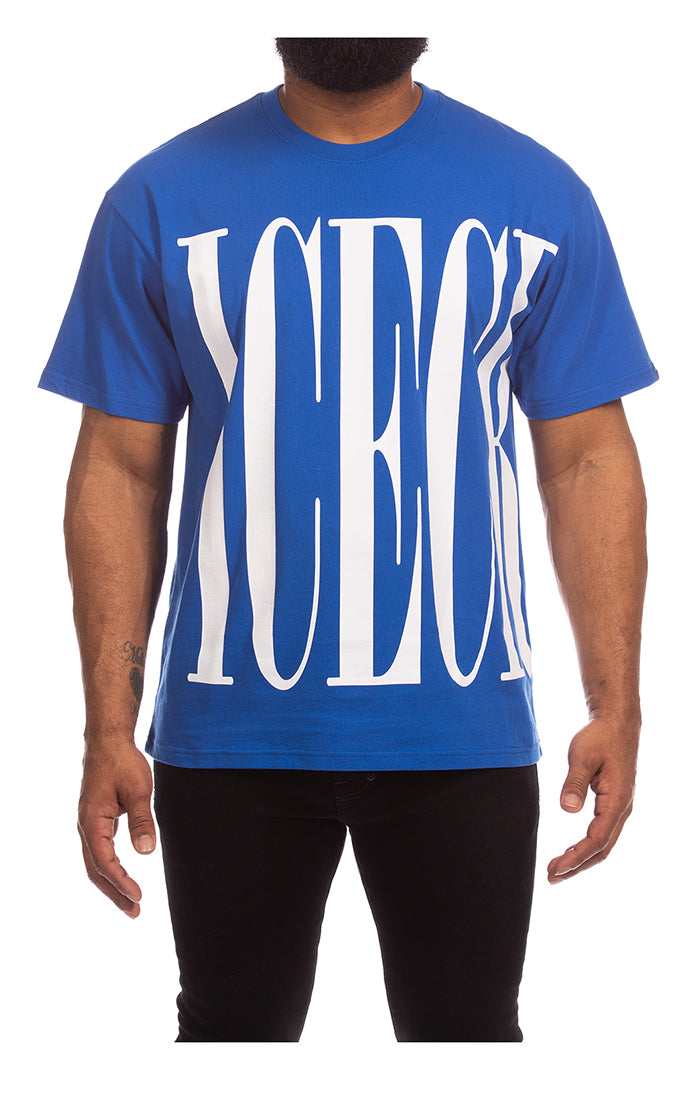 Icecream chai ss tee - Blue