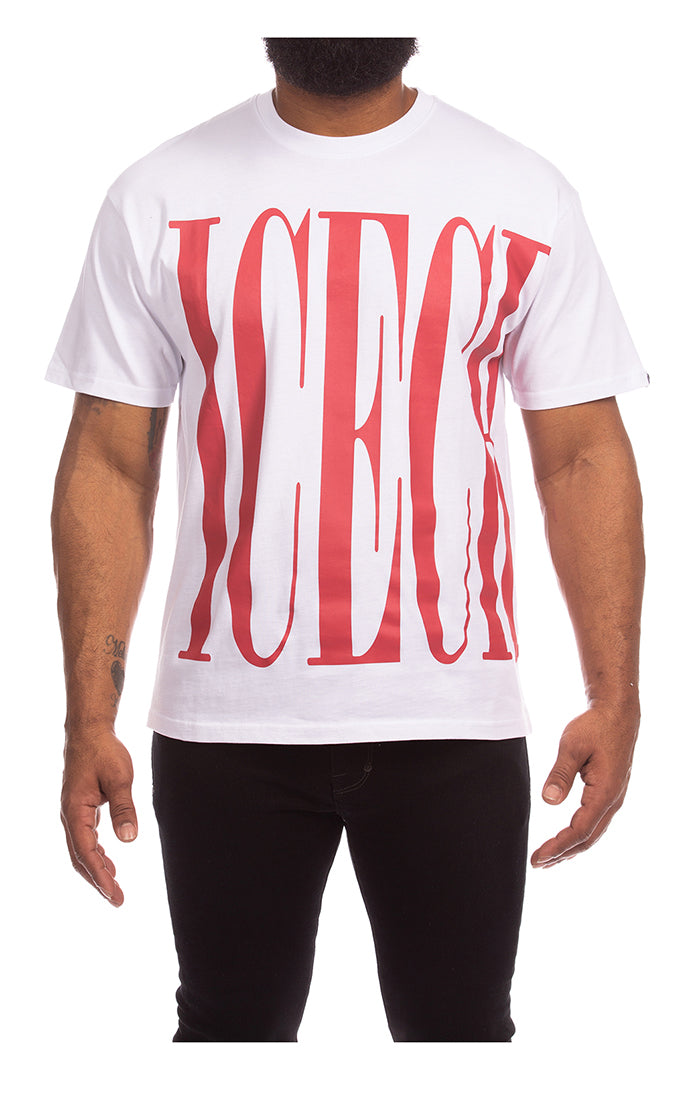 Icecream chai ss tee - White