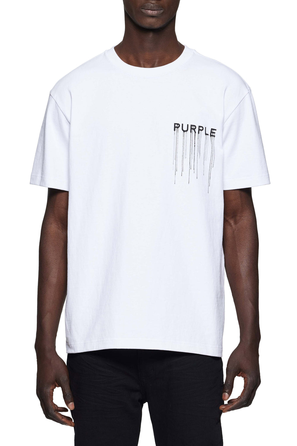 Purple Brand HWT Jersey SS Tee in white – view 2 of 2