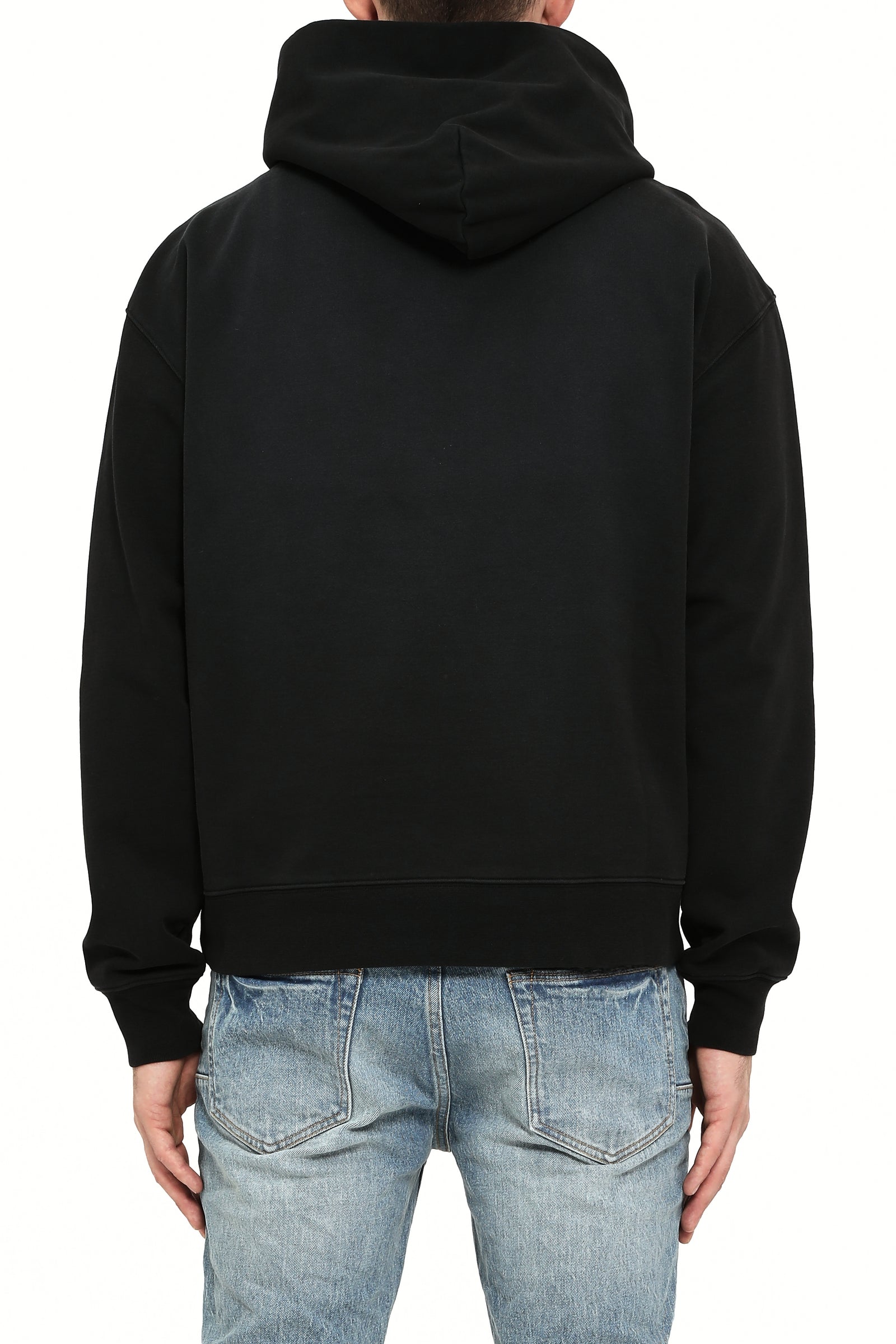 Purple Brand French Terry Pullover Hoodie in black – view 2 of 2