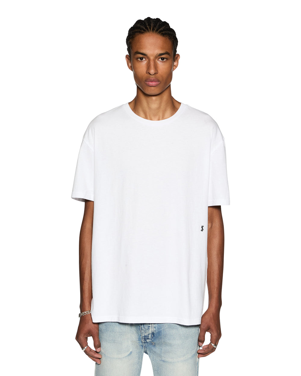Ksubi 4 x 4 Biggie Short Sleeve Tee in optic white – view 1 of 2