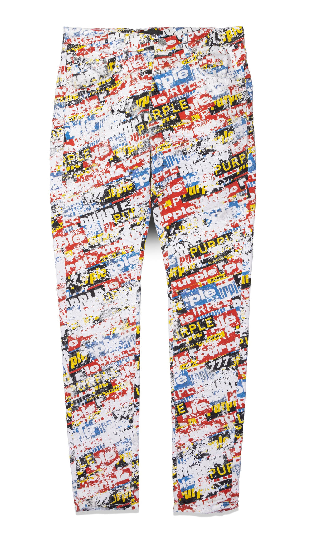 Purple Brand Stickers Denim in multi – view 1 of 4