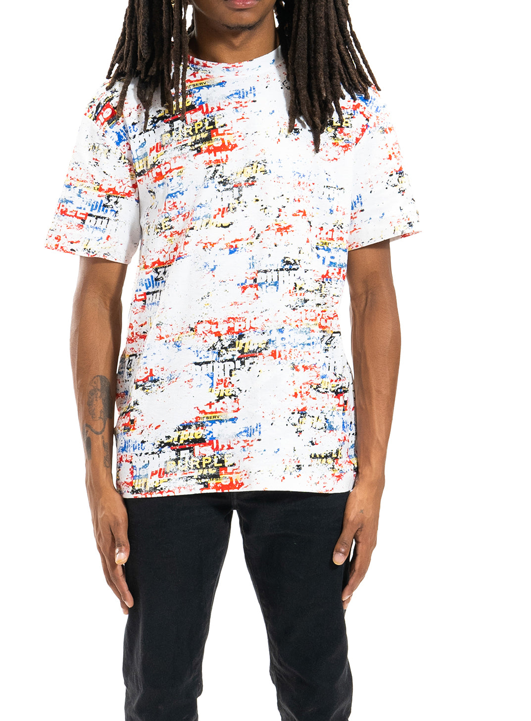 TEXTURED JERSEY SS TEE - OFF WHITE