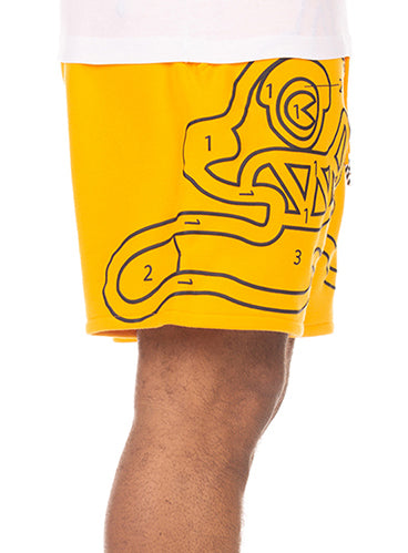 OVER AND OUT SHORTS - SAFFRON
