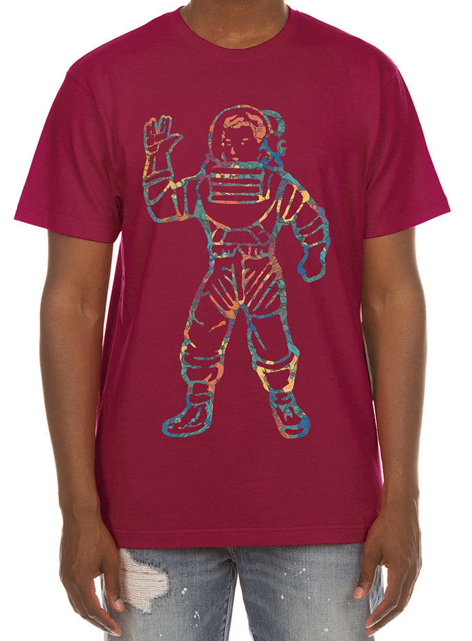 BB ASTRO FLORAL SS TEE - RUMBA RED