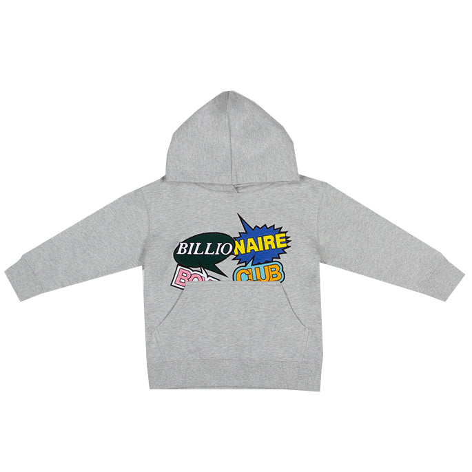 BB TALK PULLOVER HOODIE - HEATHER GREY