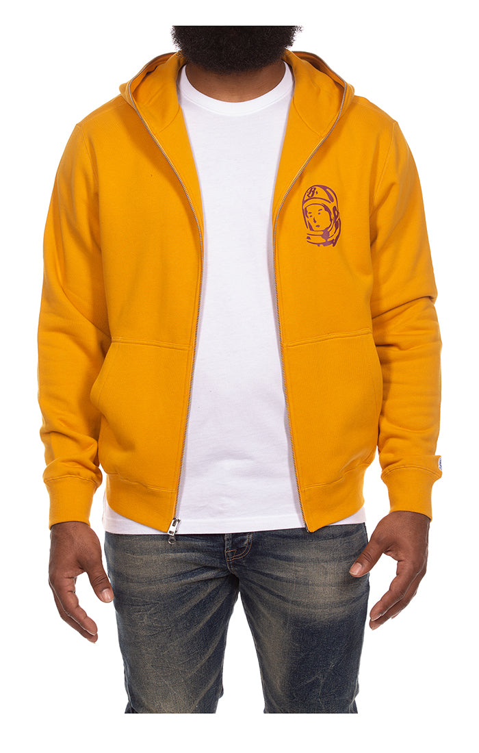 Billionaire Boys Club BB Zip Helmet Hoodie in golden yellow – view 1 of 2