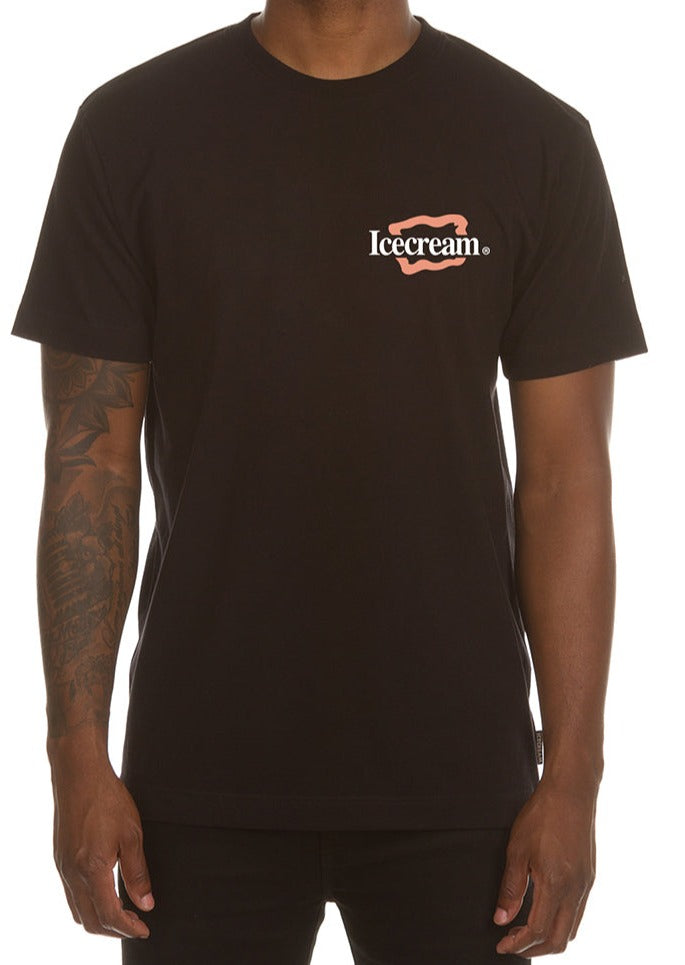 ICECREAM S/S TEE - BLACK