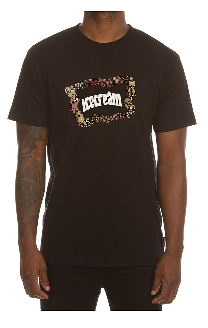 Icecream Flag ss tee - Black