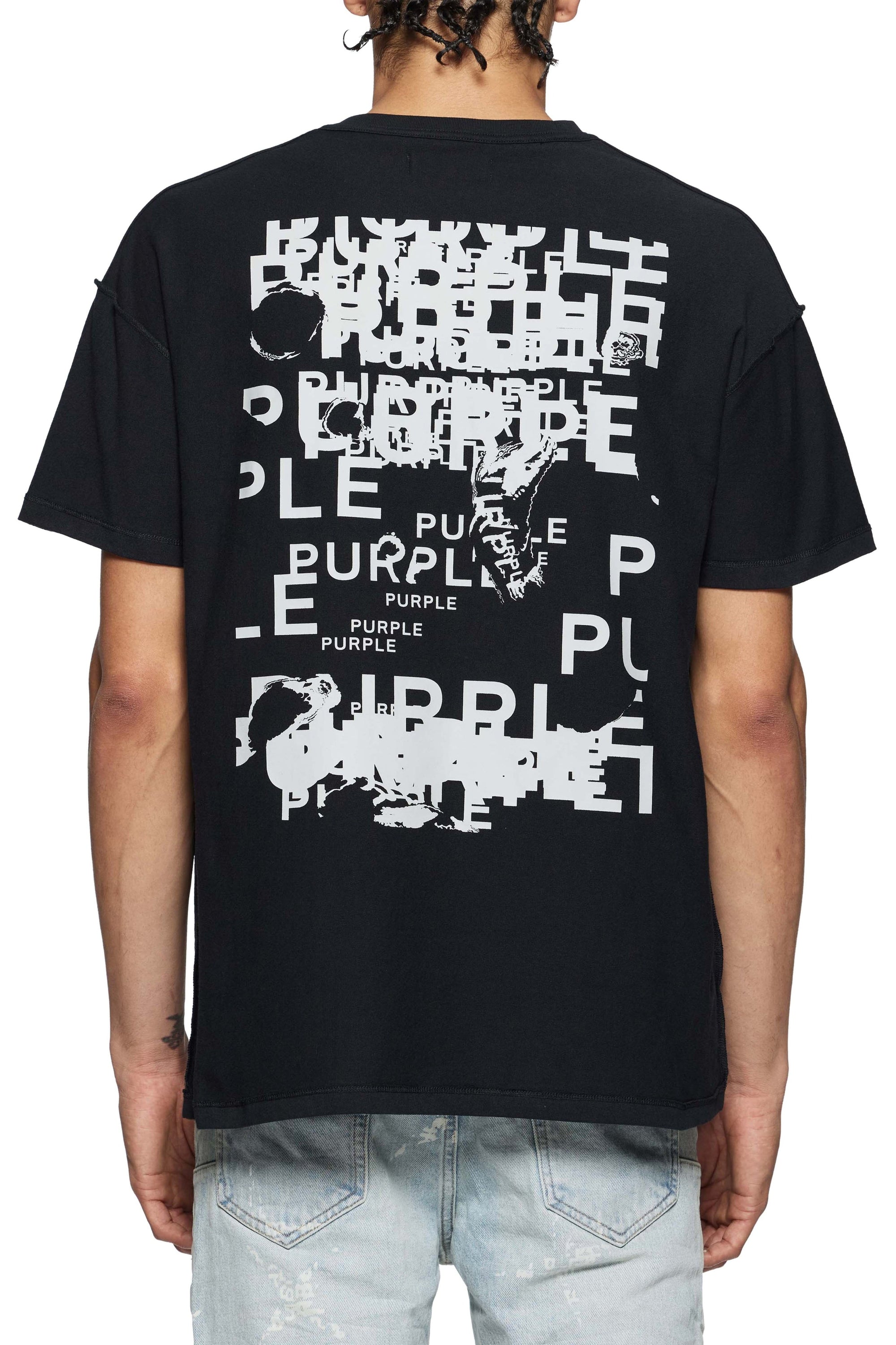 Textured Inside Out Tee - Black