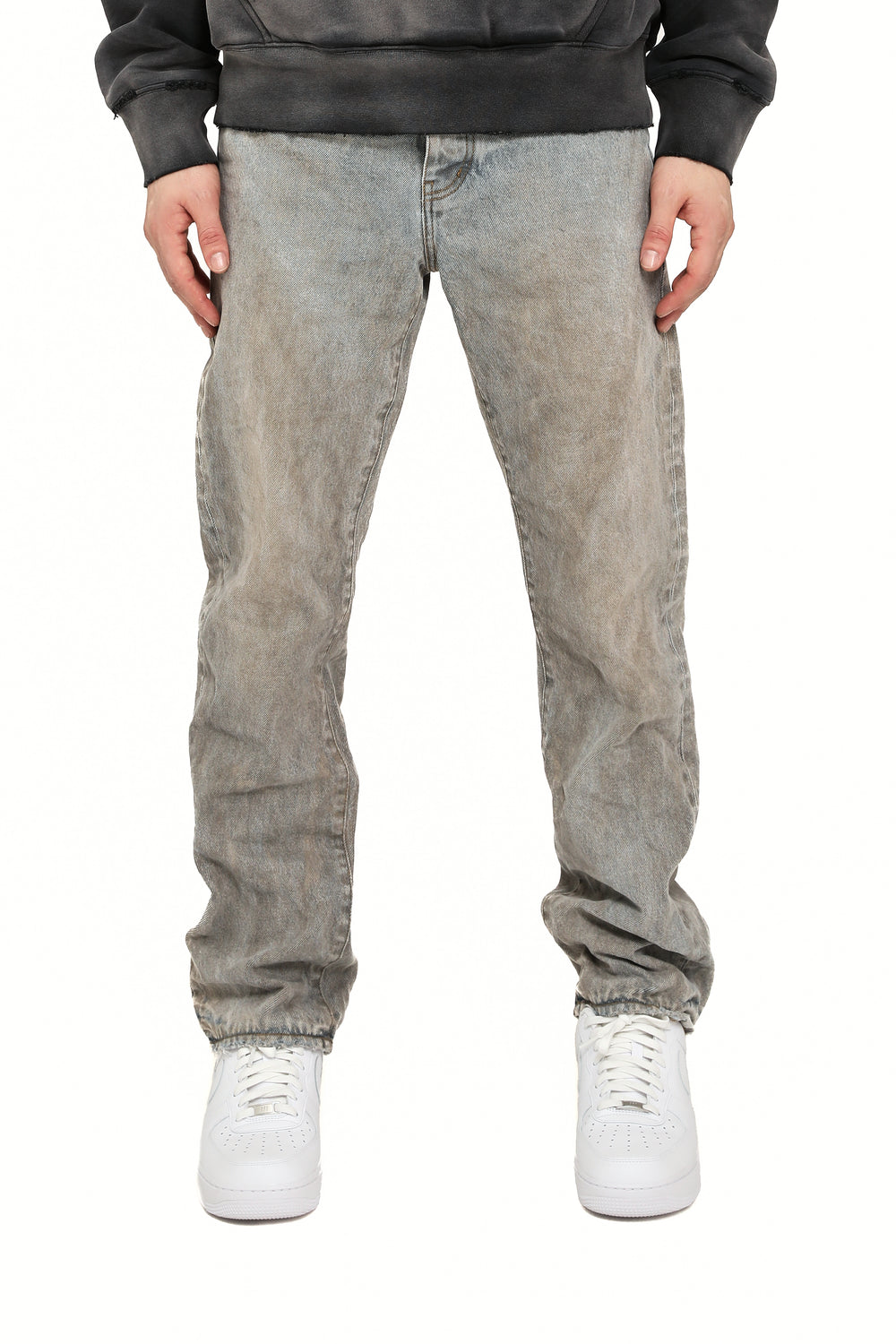 Purple Brand Arcilla Dirty Jeans in light indigo – view 1 of 2