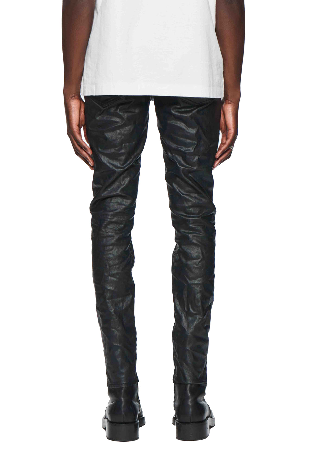 Purple Brand Patent Film Denim in black – view 4 of 4