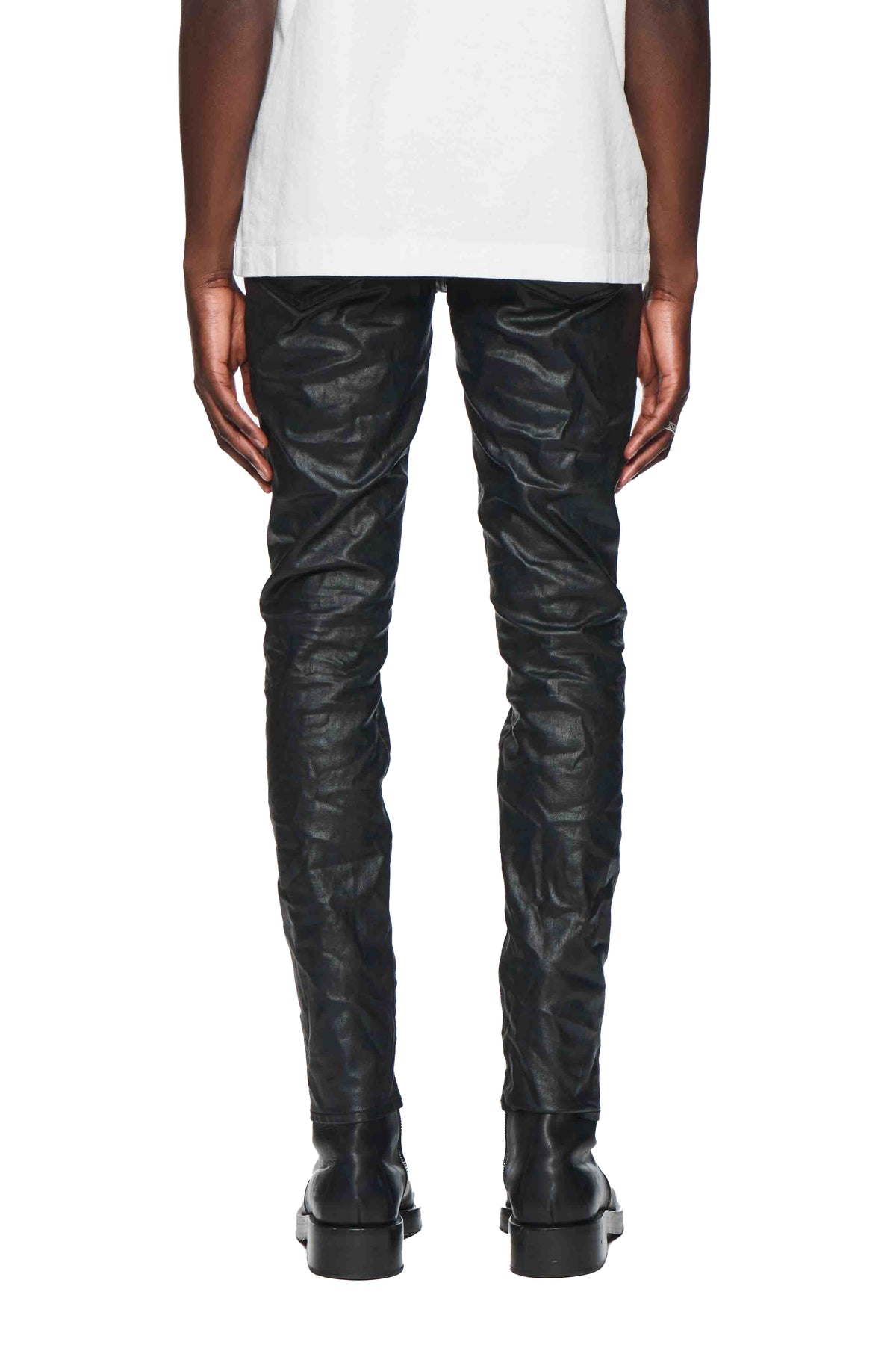 PATENT FILM DENIM - BLACK