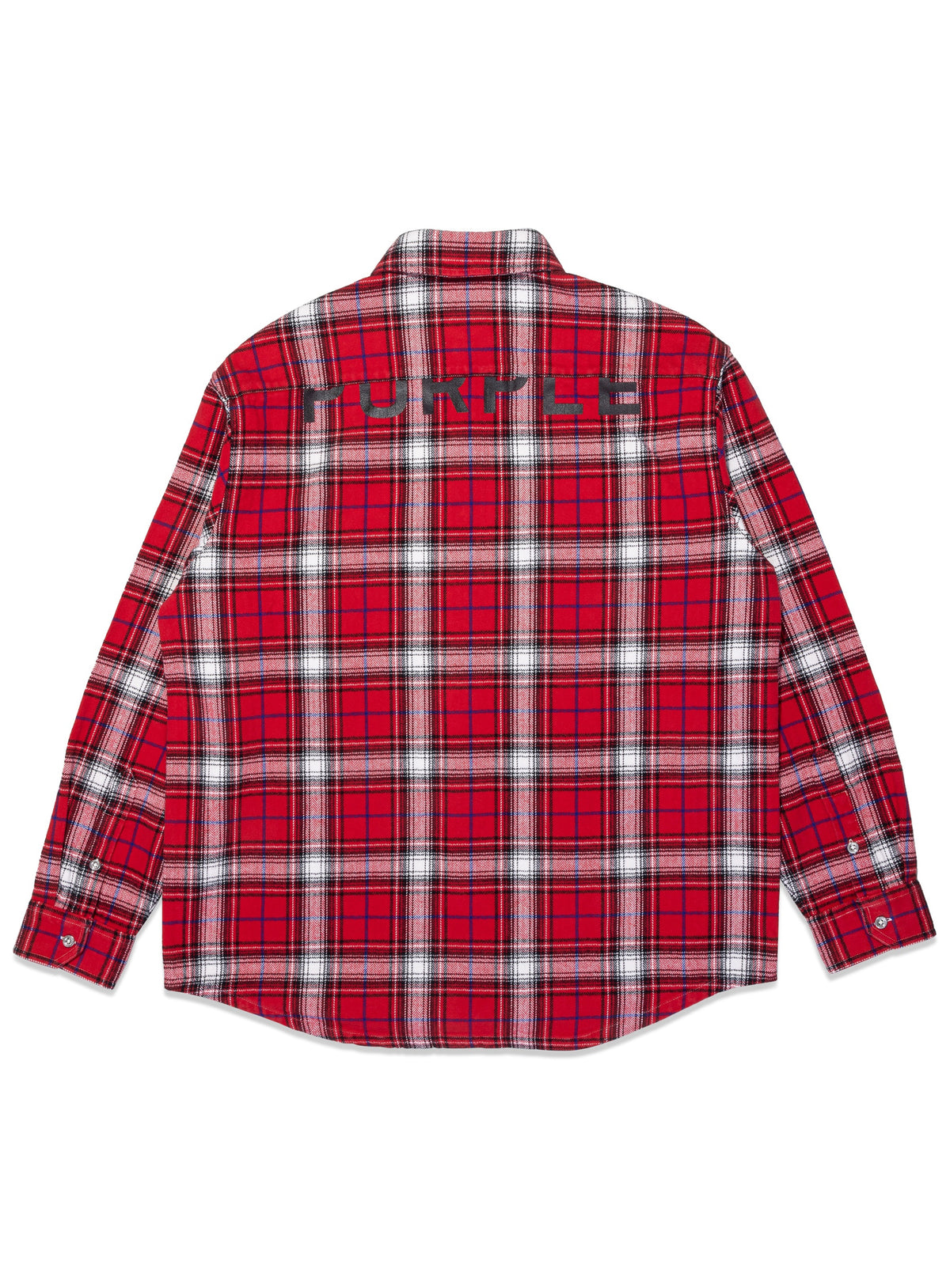 PLAID FLANNEL LS SHIRT - RED