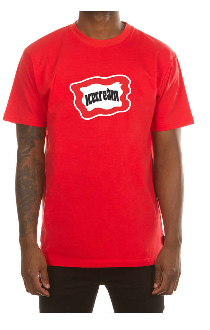 Outline ss tee - Racing Red