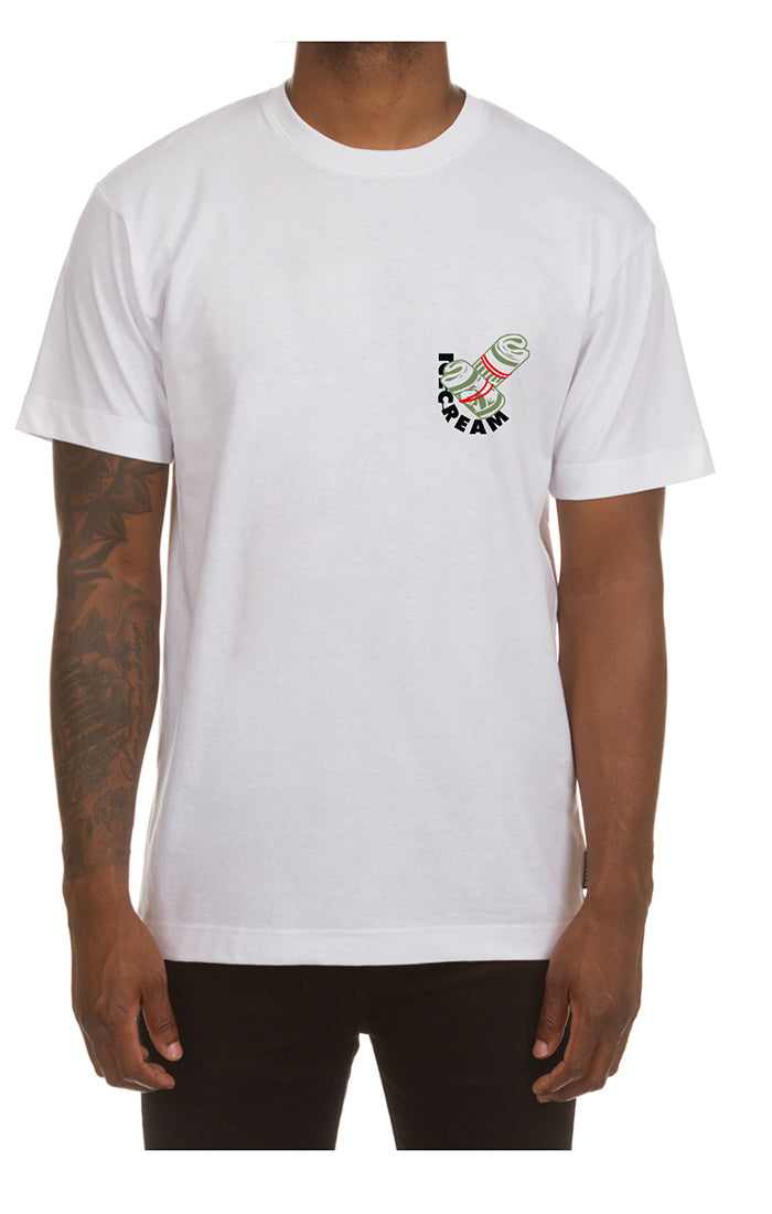 Cash cone ss tee - White