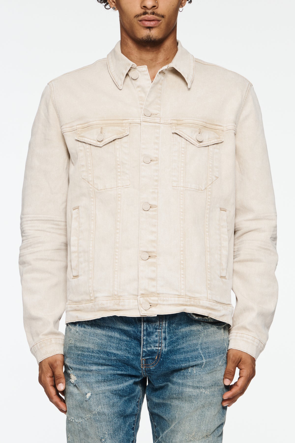 EMBOSS HEAVYWEIGHT TRUCKER - KHAKI
