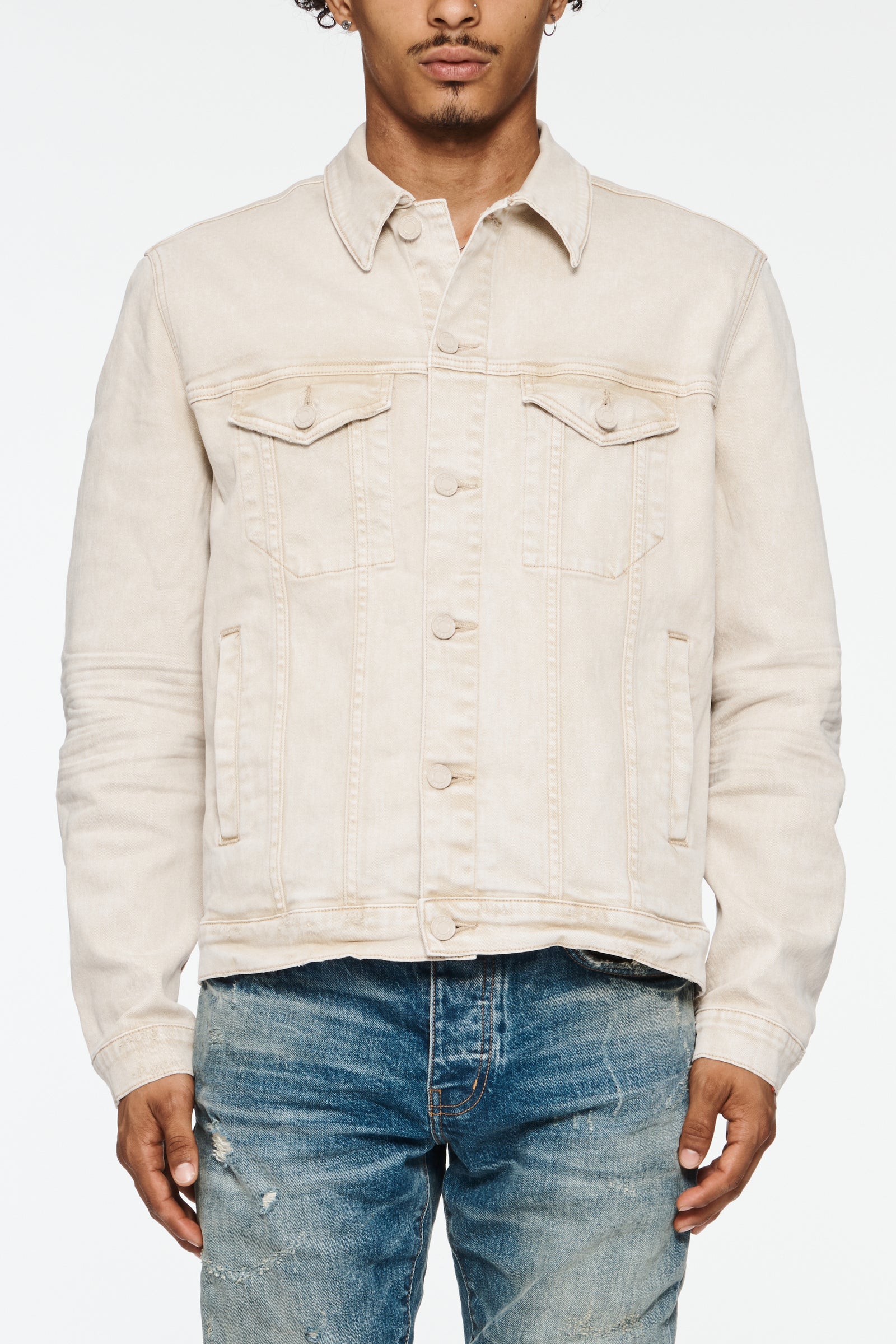 Emboss Heavyweight Trucker - Khaki