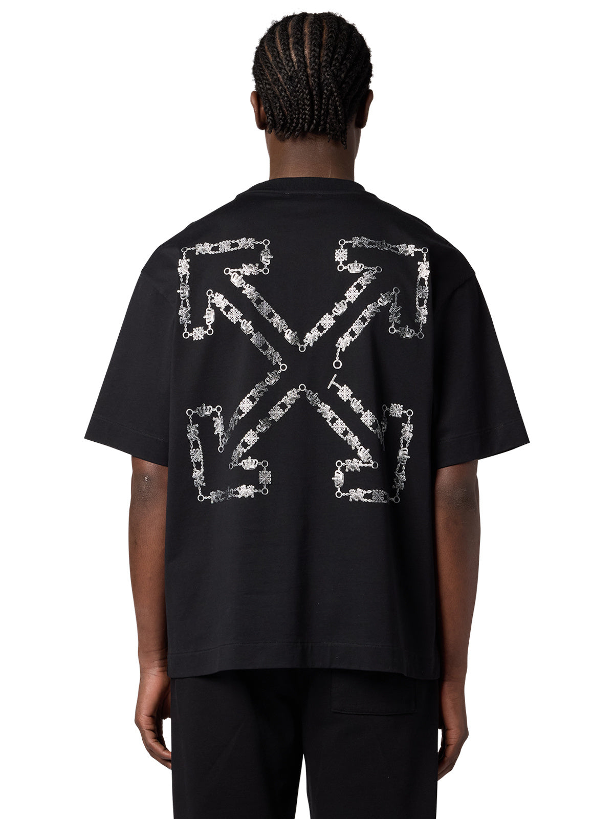 CHAIN ARALDIC ARROW S/S SKATE TEE - BLACK