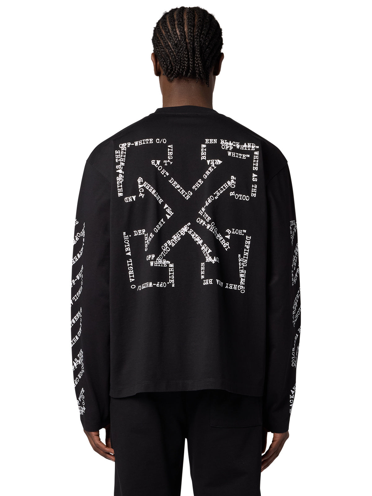 TYPE MACHINE ARROW 90S SKATE L/S TEE - BLACK