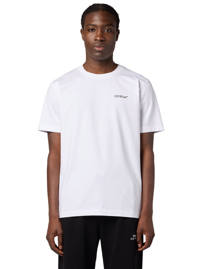 Metal Arrow S/S Slim Tee - White