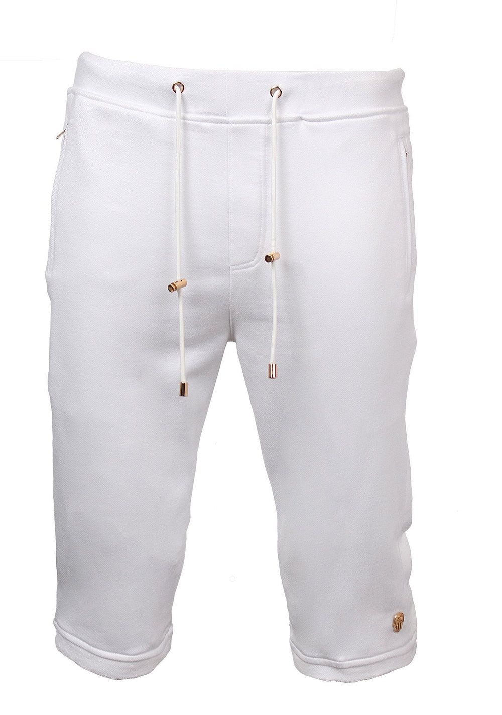 Kash Terry Suede Elongated Shorts with White Gold Accents – photo 6
