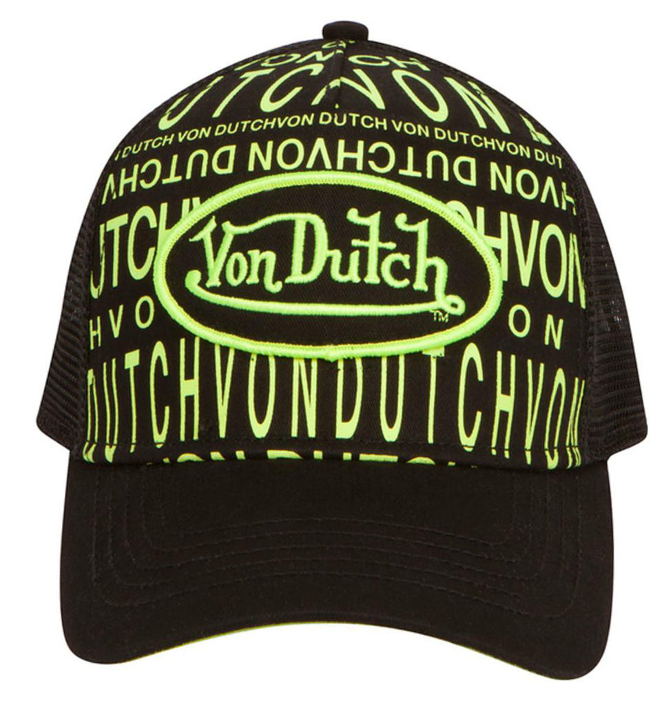 Von Dutch Monogram Broken Logo Trucker in yellow – view 1 of 1