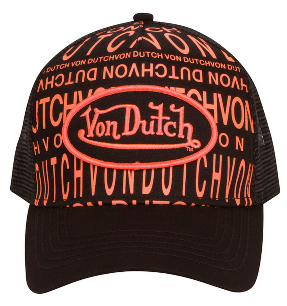 Monogram Broken Logo Trucker-Orange