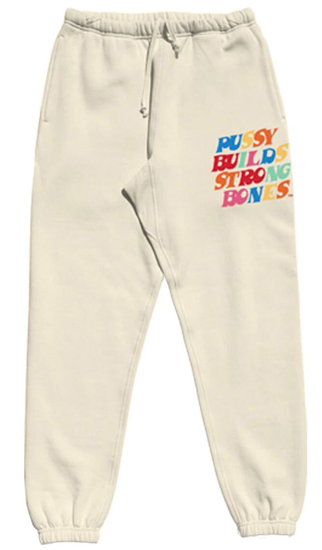 FRUITY PEBBLE PBSB SWEATPANTS - CREAM