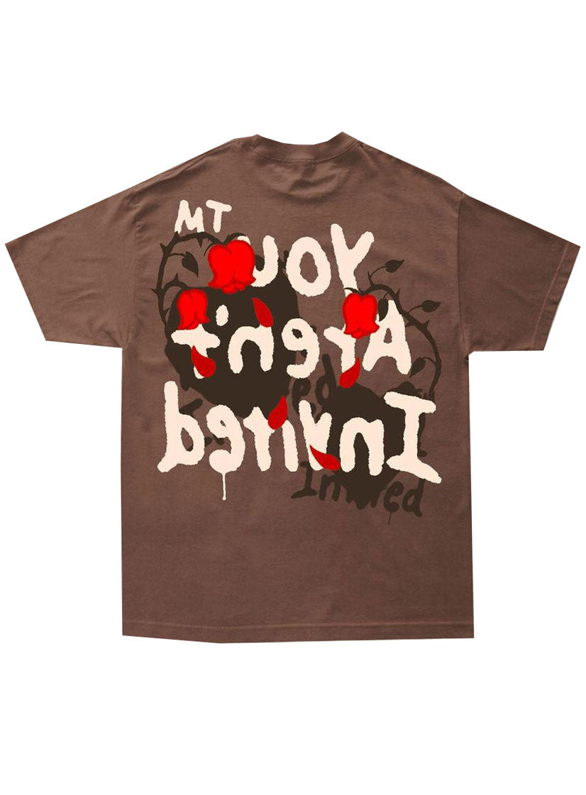 Hyde Park Dead Rose Writer Tee in brown – view 1 of 2