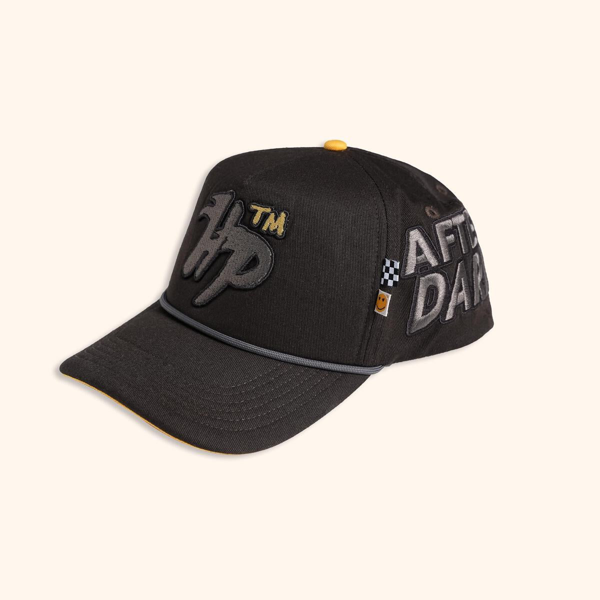 HOLD ONTO YOUR HAT TRUCKER - BLACK