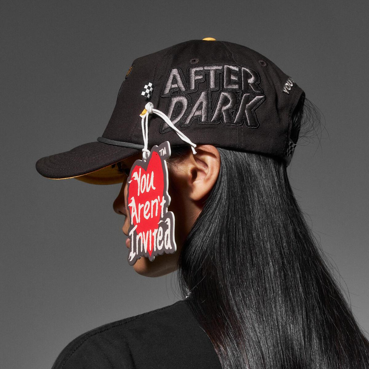 HOLD ONTO YOUR HAT TRUCKER - BLACK