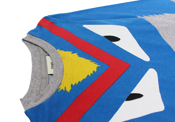 Fendi - BOYS L/S MONSTER EYE GRAPHIC TEE - PureAtlanta.com