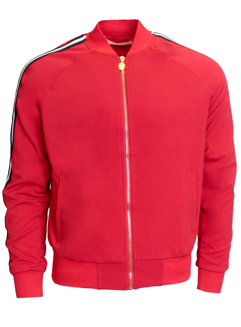 Kash AF Track Jacket with Side Stripes in red – view 2 of 5