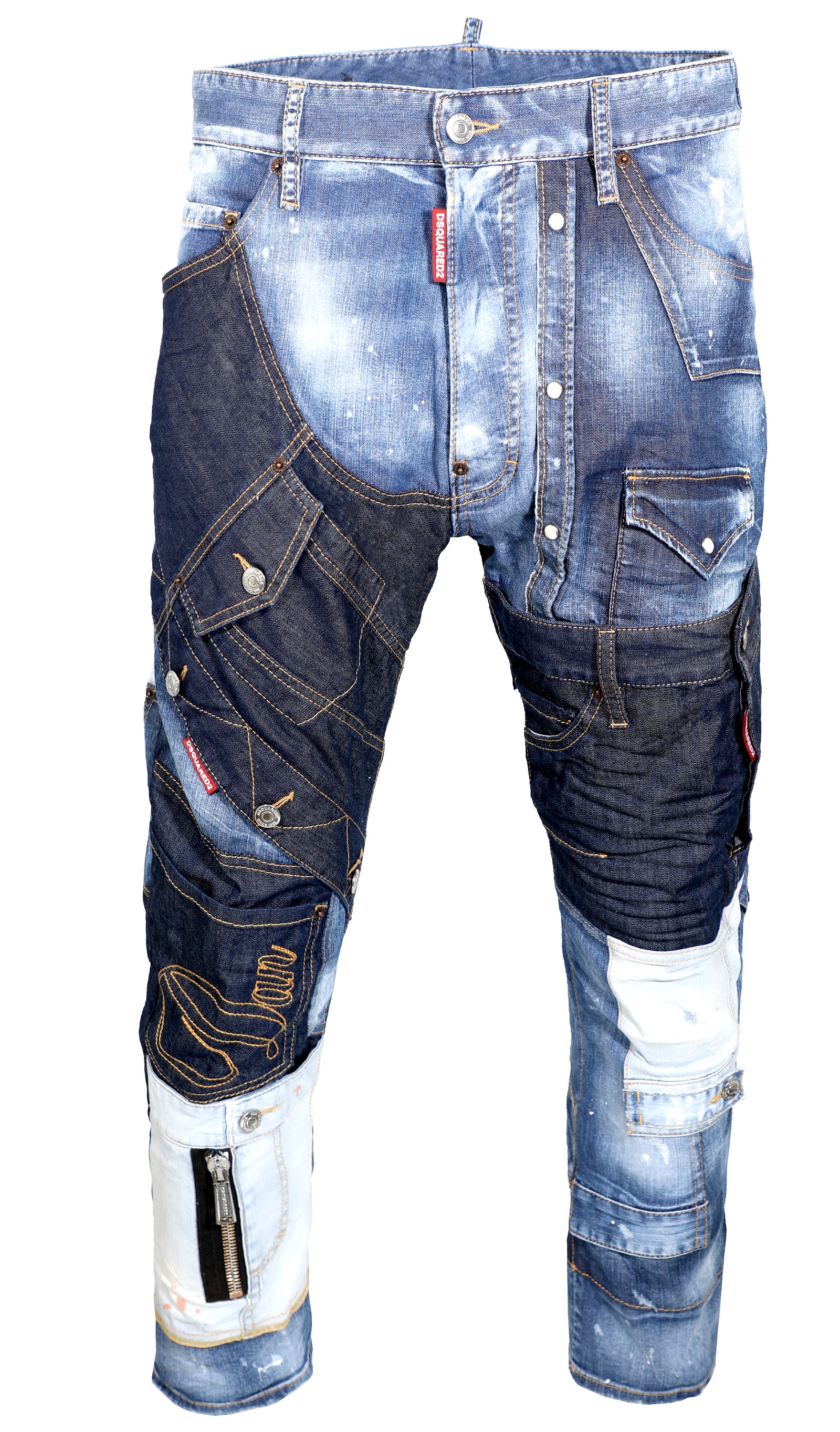 DSQUARED2 Franken Combat Trs Denim - PureAtlanta.com