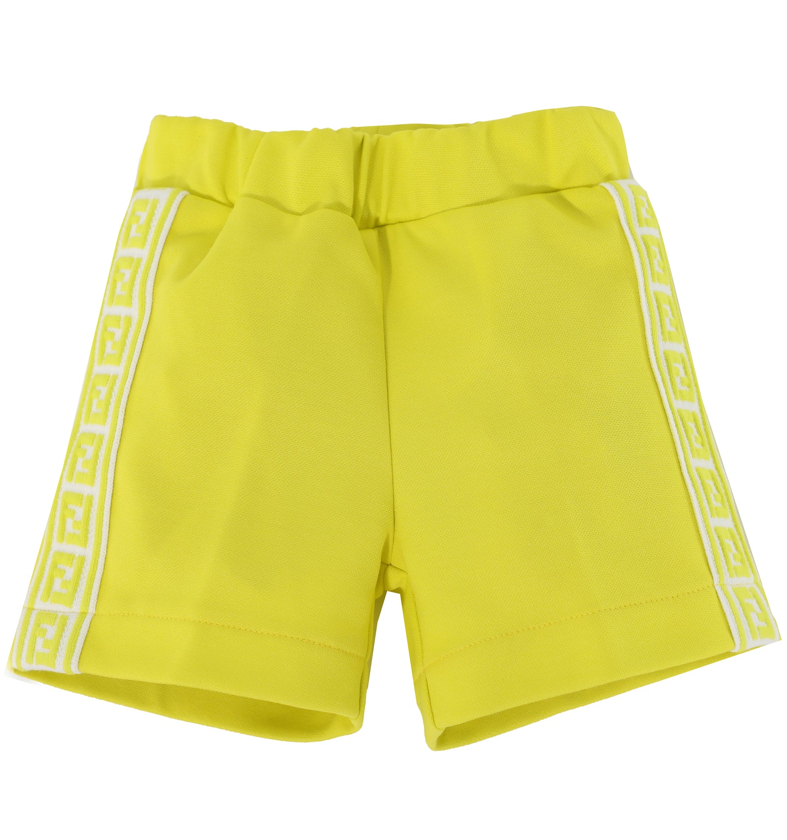 BABY BOY BERNUDA SHORTS W| FF TAPE ON SIDES - LEMON