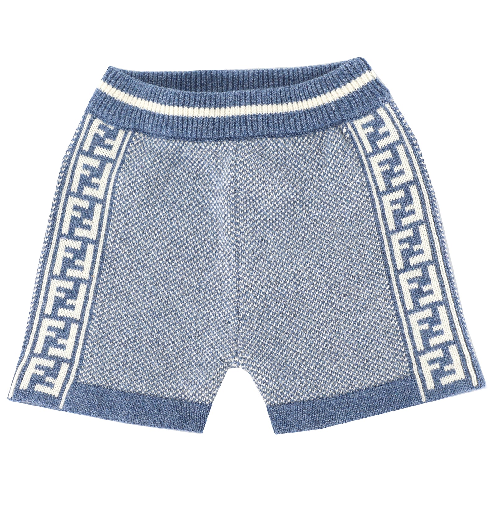 BABY BOY KNITED SHORTS - BLUE