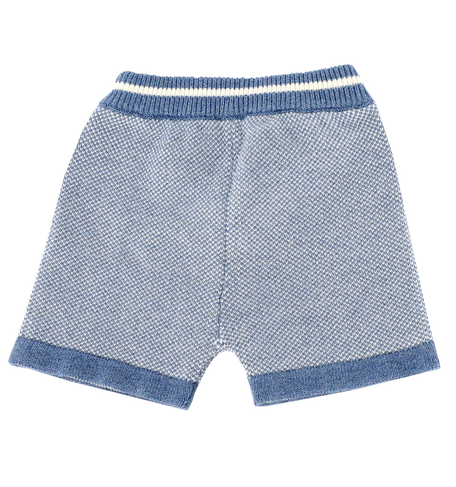 BABY BOY KNITED SHORTS - BLUE