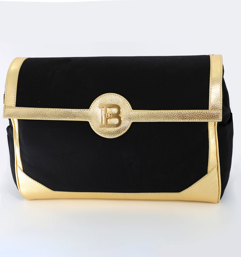 BALMAIN BABY BAG WITH GOLD BUCKLE