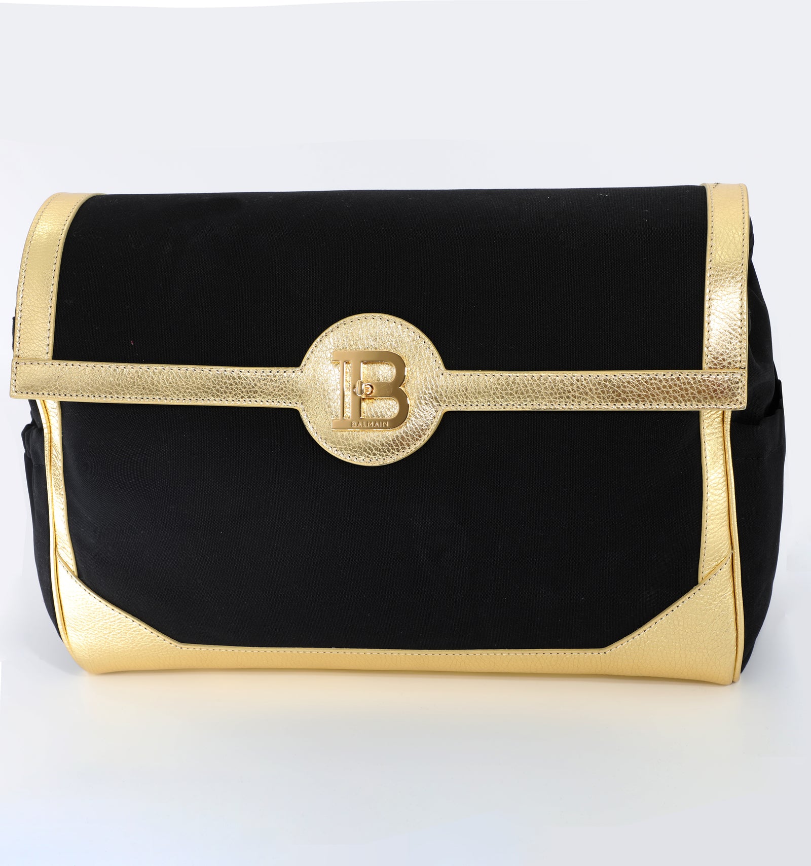 BALMAIN BABY BAG WITH GOLD BUCKLE